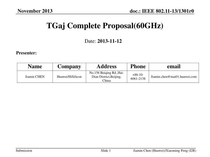 tgaj complete proposal 60ghz