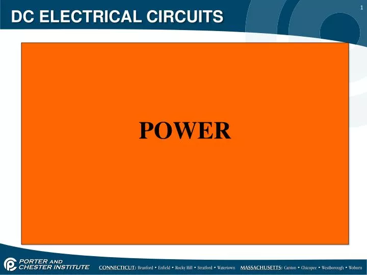 dc electrical circuits