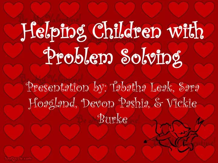 helping children with problem solving