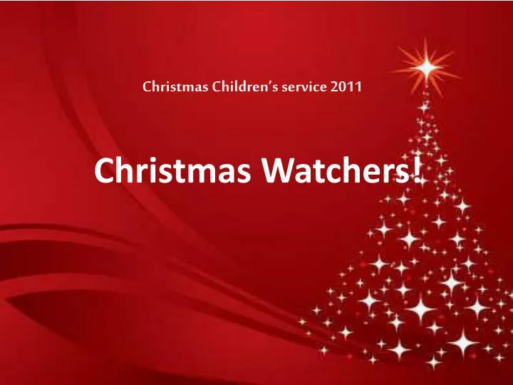 christmas children s service 2011