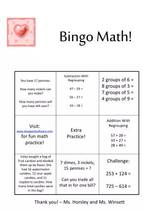 Bingo Math!