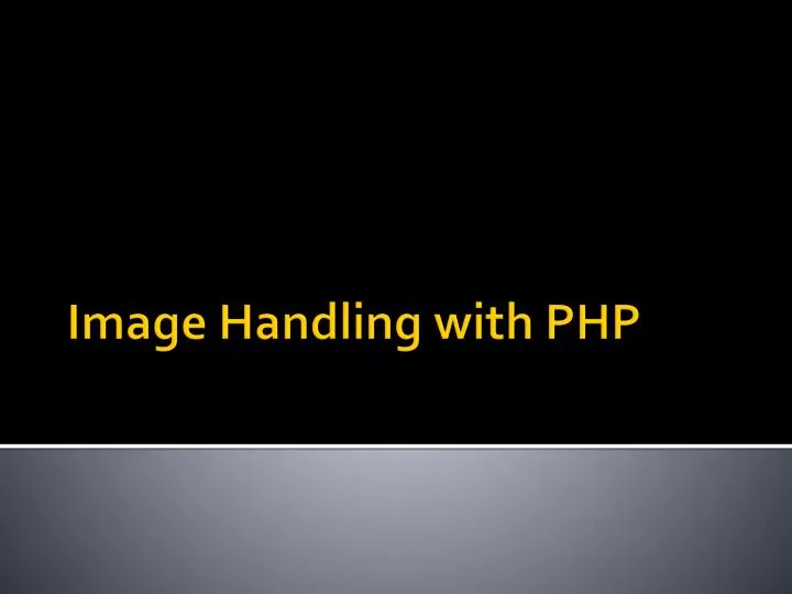 image handling with php