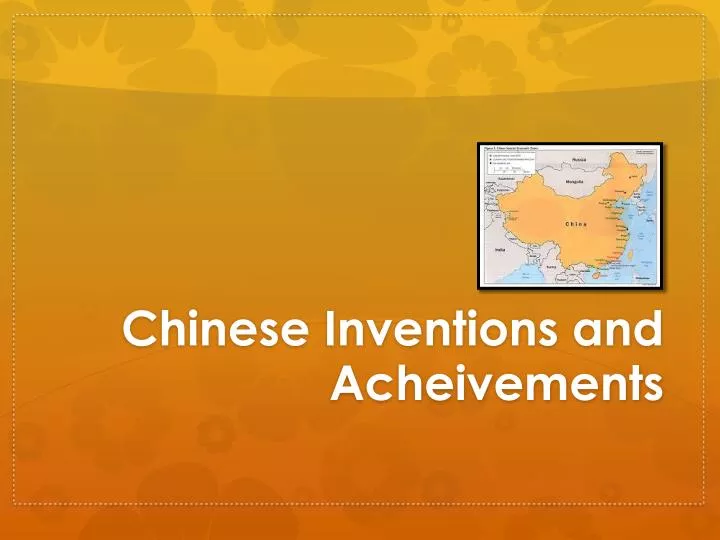 chinese inventions and acheivements