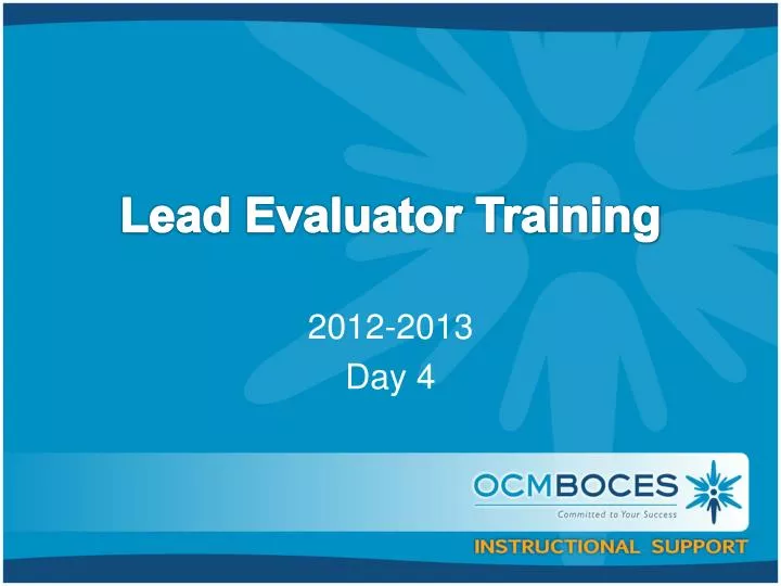 lead evaluator training