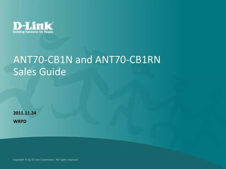 ant70 cb1n and ant70 cb1rn sales guide