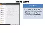 Word 2007 - slide 1