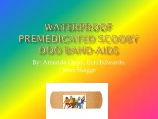 Waterproof Premedicated Scooby Doo Band-Aids