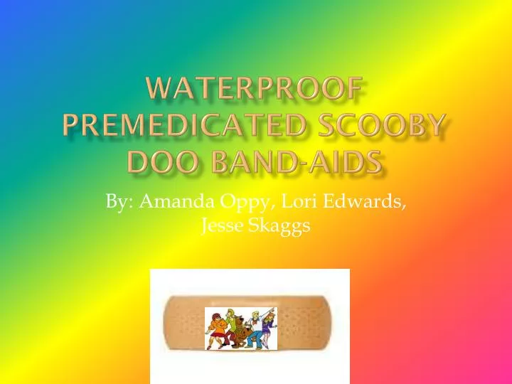 waterproof premedicated scooby doo band aids