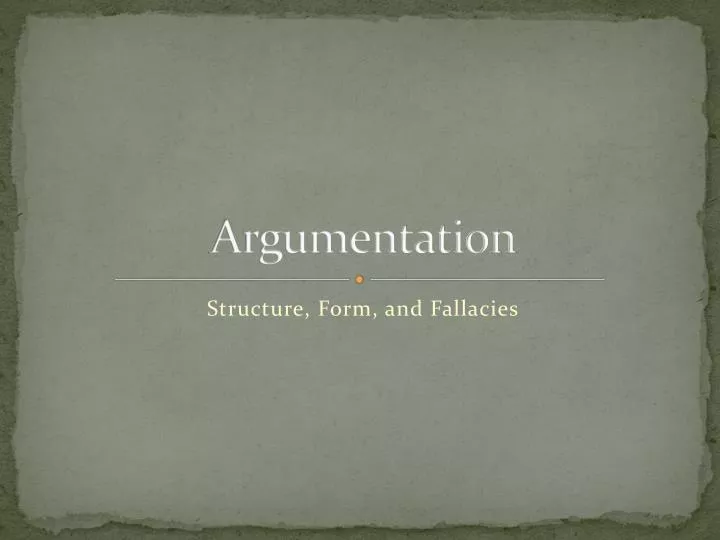 argumentation