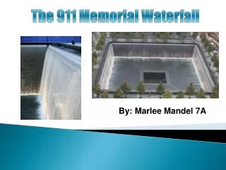 The 911 Memorial Waterfall