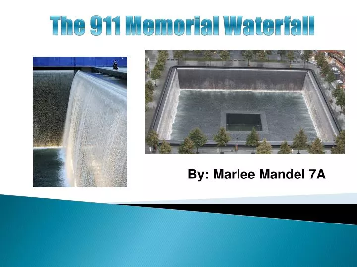 the 911 memorial waterfall