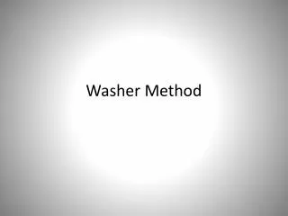 Washer Method
