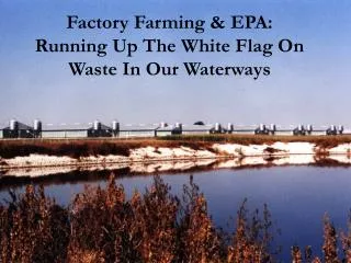 Factory Farming &amp; EPA: Running Up The White Flag On Waste In Our Waterways