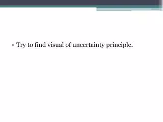 Try to find visual of uncertainty principle.