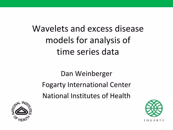 wavelets and excess disease models for analysis of time series data