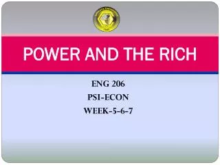 POWER AND THE RICH