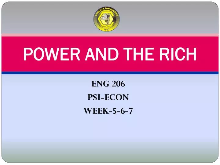power and the rich