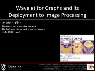 Wavelet for Graphs and its Deployment to Image Processing