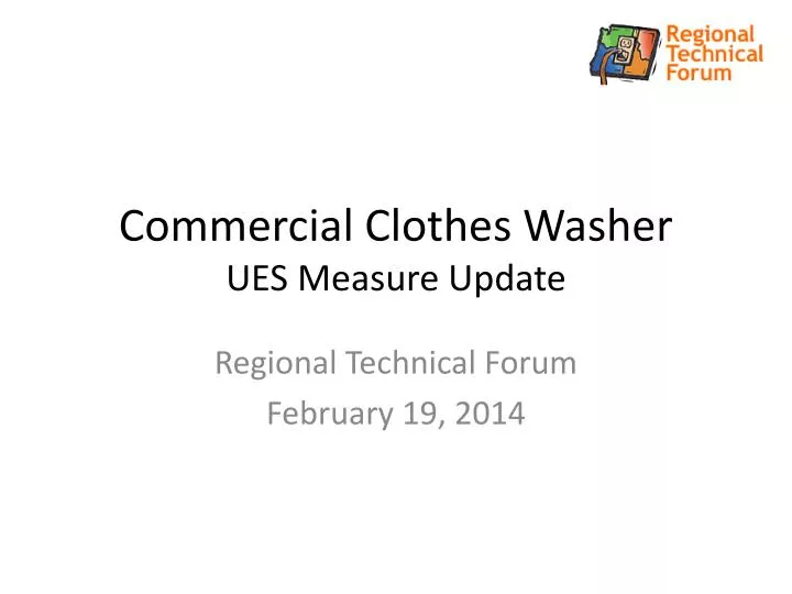 commercial clothes washer ues measure update