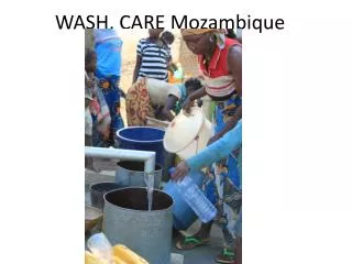 WASH, CARE Mozambique