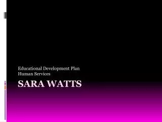 Sara Watts