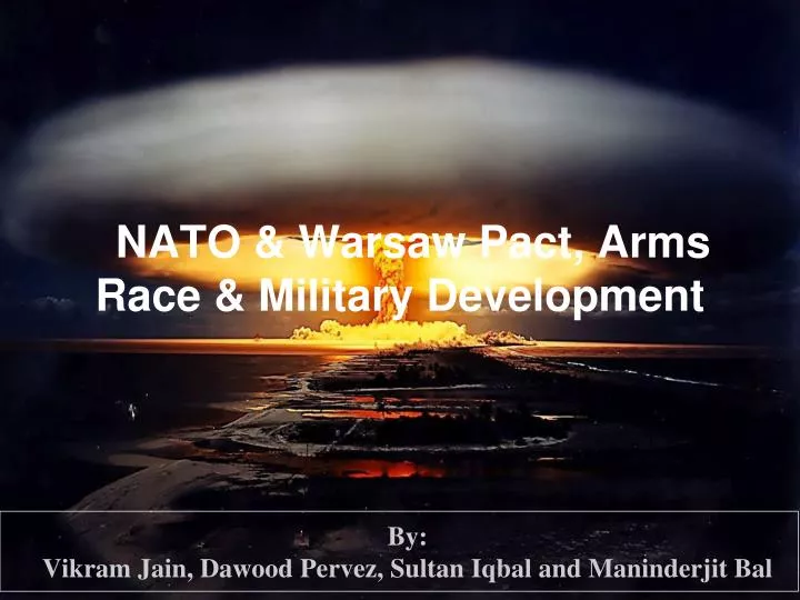 nato warsaw pact arms race military development