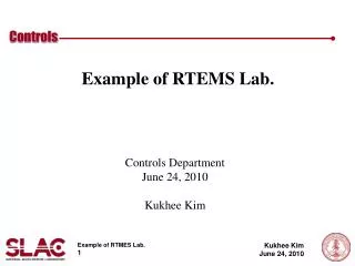 Example of RTEMS Lab.