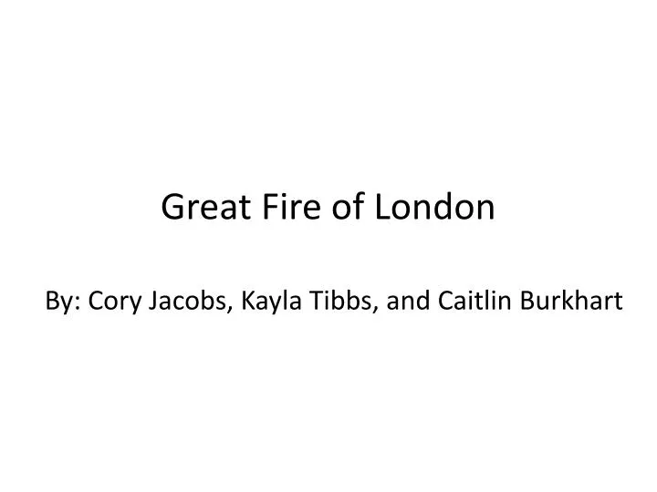 great fire of london