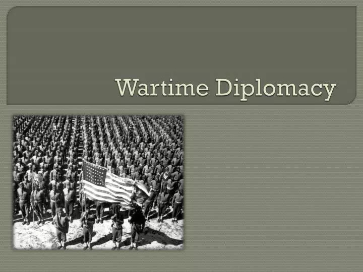 wartime diplomacy