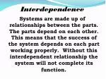 Interdependence - slide 1