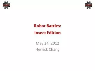 Robot Battles: Insect Edition