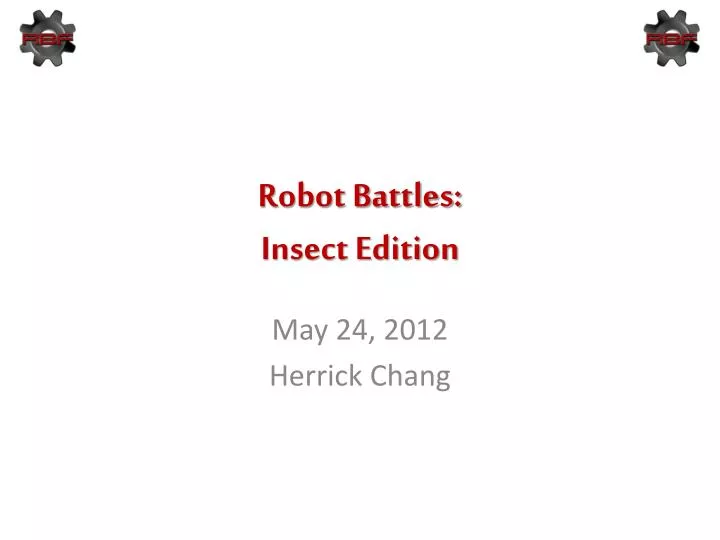 robot battles insect edition