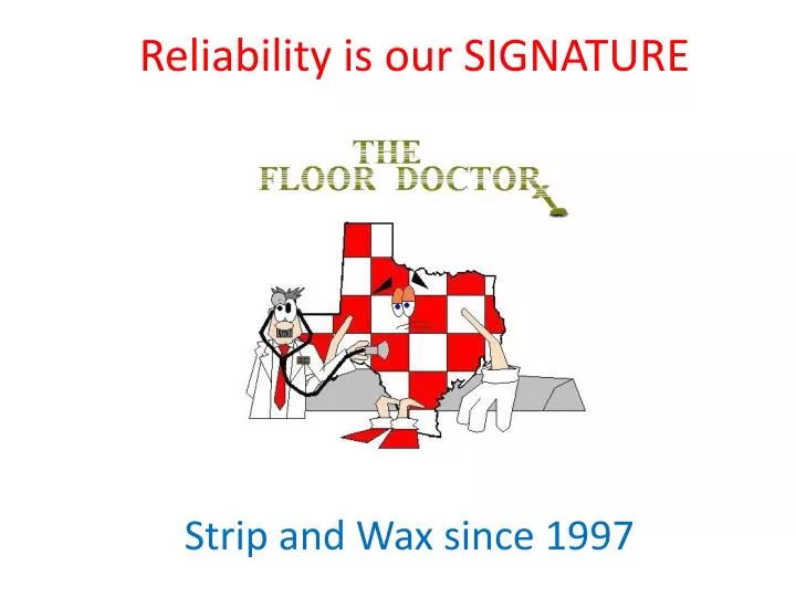 reliability is our signature