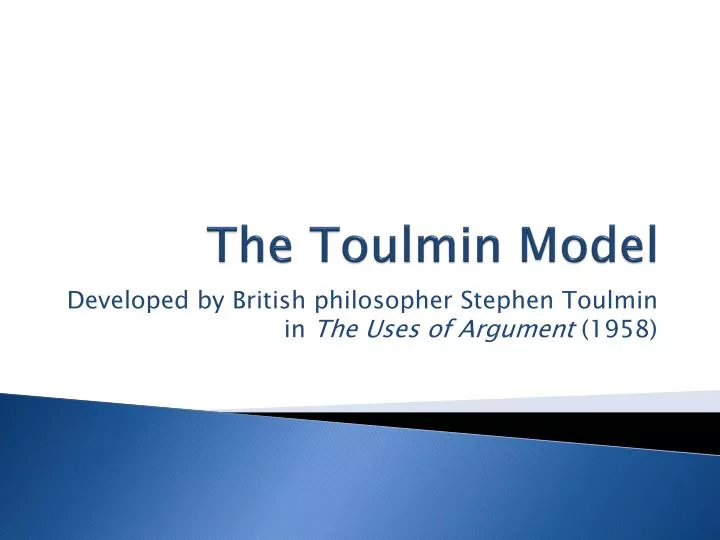 toulmin model powerpoint presentation