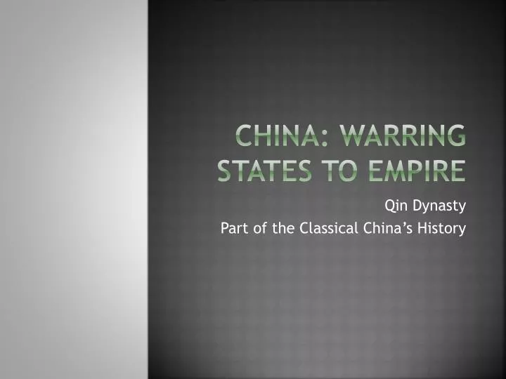 china warring states to empire