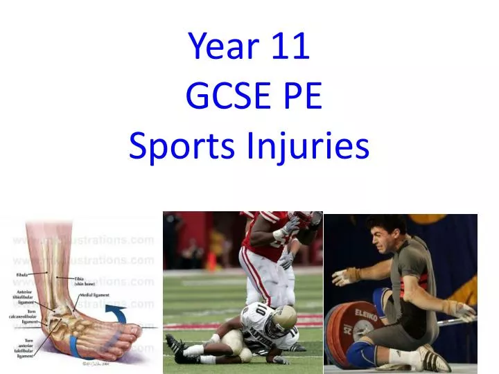 year 11 gcse pe sports injuries