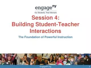 Session 4: Building Student-Teacher Interactions