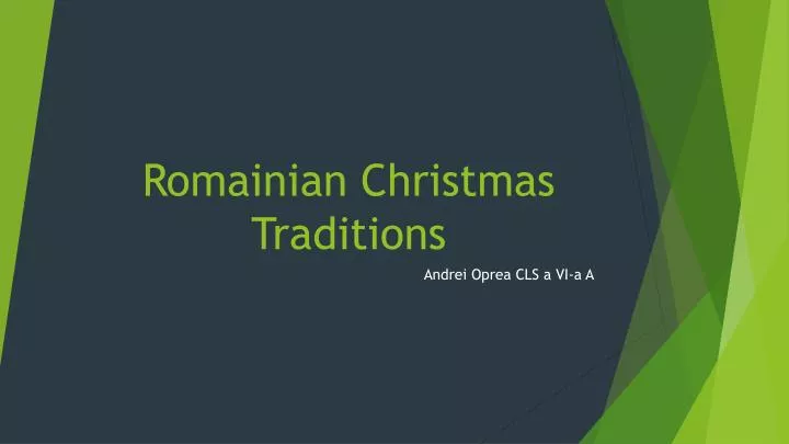 romainian christmas traditions