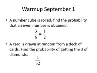 warmup september 1