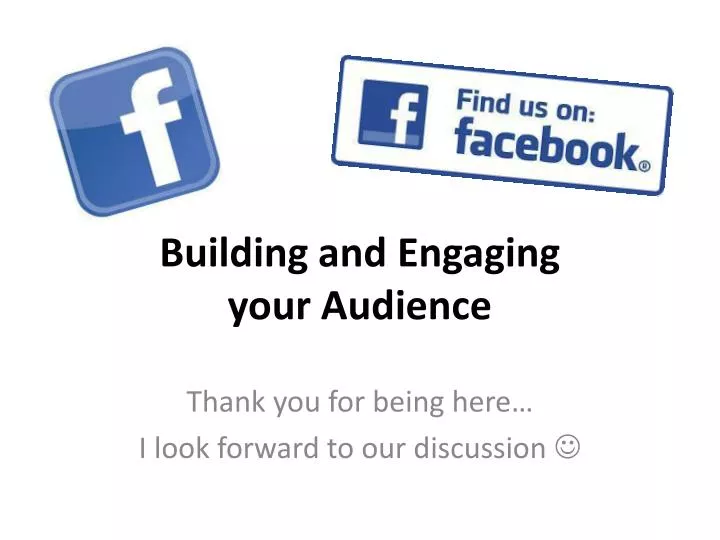 building and engaging your audience