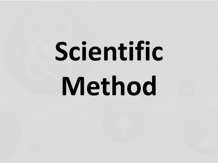 scientific method