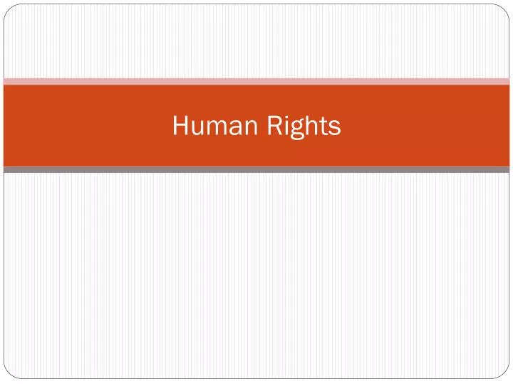 human rights