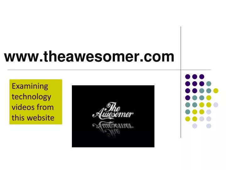 www theawesomer com