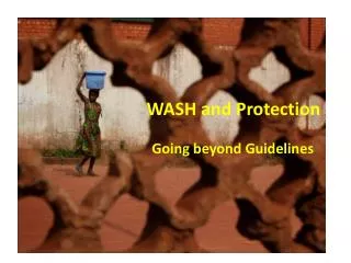 WASH and Protection