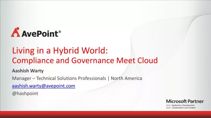 living in a hybrid world compliance and governance meet cloud