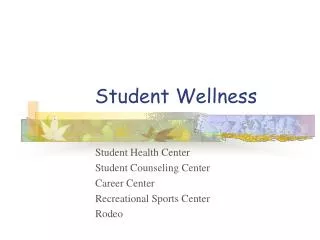 Student Wellness
