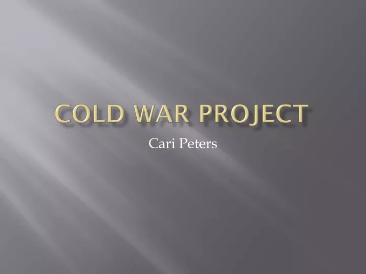 cold war project