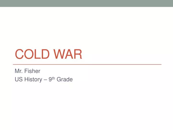 cold war