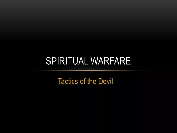 spiritual warfare