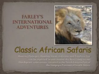 Classic African Safaris